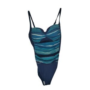 Elegant Ocean Hues Women's One-Piece Swimsuit